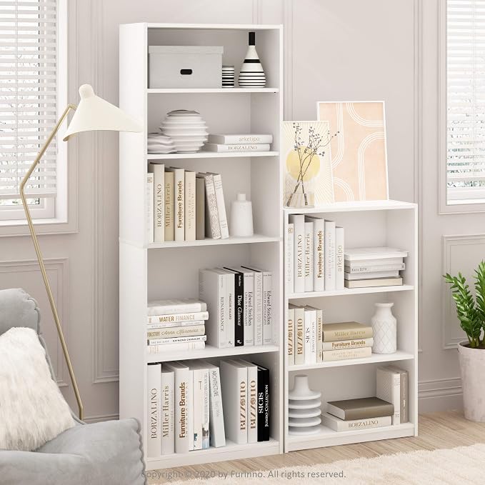 Furinno Jaya Book Shelf, 3-Tier Bookshelf, Bookcase - Image 4