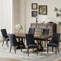 COLAMY Fabric Side Dining Chairs Set of 6, Wingback Upholstered Dining Room by COLAMYHOME