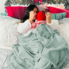 Bedsure GentleSoft Fleece Bed Blankets Full Size Sage Green - Image 6