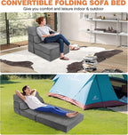 Foldable Sofa Bed for Adults Comfy Folding Sofa Bed, Convertible Sleeper Sofa - Image 5