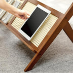 Boho-Inspired Rustic Brown Rattan Coffee Table – Mid Century Modern Style - Image 5