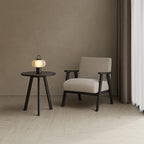 Round End Table Side Table 100% Solid Wood Occasional Table Minimal - Image 2