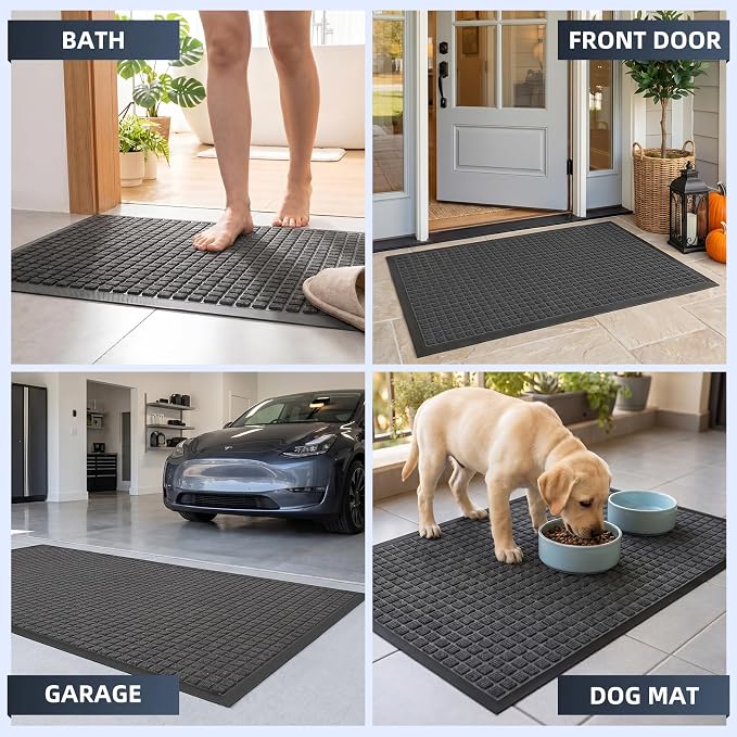 Front Door Mat Outside Entrance, Heavy Duty Waterproof Doormat | 29.5"x17" - Image 6