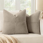 MIULEE Taupe Decorative Throw Pillow Covers by MIULEE