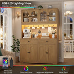 HIFIT 71" LED Kitchen Pantry Cabinet - Image 4