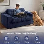 MAXYOYO Loveseat Sofa Couch, Upholstered Bean Bag Chair Cloud 2-Seat - Image 5