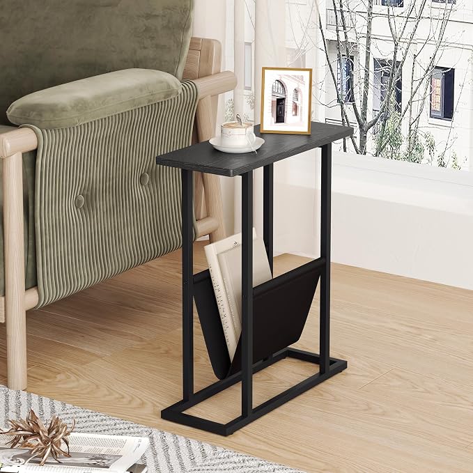Yusong Narrow Side Table for Small Spaces, Small End Table - Image 2