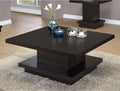 Modern Square Coffee Table 36 in, Wood Living Room Center Table by Noeko