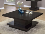 Modern Square Coffee Table 36 in, Wood Living Room Center Table by Noeko