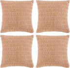 Fancy Homi 4 Packs Decorative Throw Pillow Covers by Fancy+Homi
