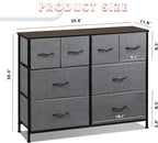 WLIVE Dresser for Bedroom with 8 Drawers, Wide Fabric Dresser for Storage and - Image 3