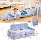 IFNOW Modular Kids Play Couch, Convertible & Washable Toddler Foam Couch Kids - Image 2