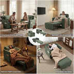 Iroomy 5-Level Adjustable Convertible Sleeper Chair, 3-in-1 Pull Out Sofa Bed - Image 6