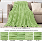 BEDELITE 3D Ribbed Jacquard Green Blankets Queen Size - Image 6