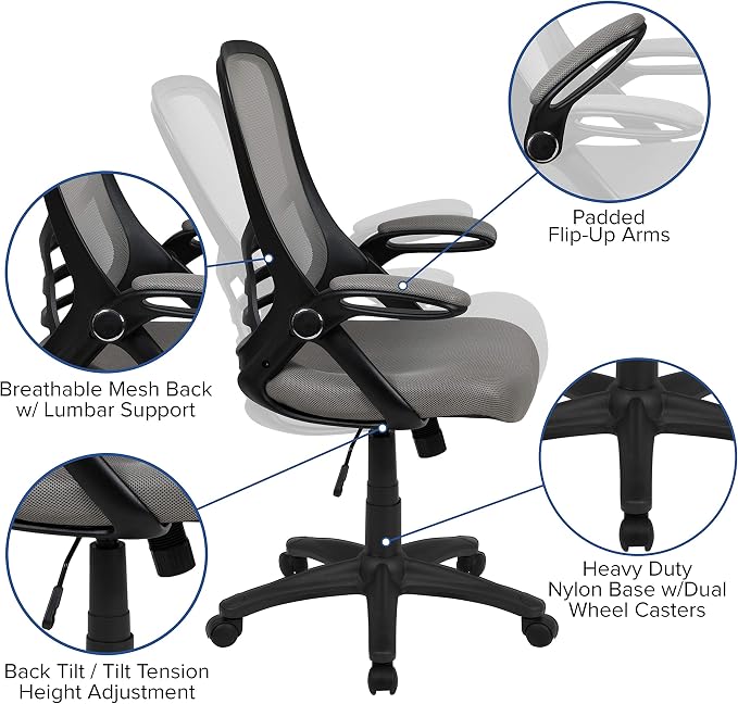 Flash Furniture Porter High-Back Swivel Office Chair - Image 4