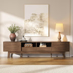 MU 70 Inch TV Stand for TVs up to 80 Inch, Mid Century Modern TV Console - Image 3