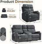 HAOMARKETS 2-Piece Power Recliner Sofa Set - Image 2