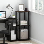Furinno SIMPLISTIC Side Table Set of 2, 2-Tier Square Modern End Table - Image 2