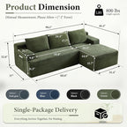 96" Sectional Couches for Living Room Cloud Couch Sofa - Image 2