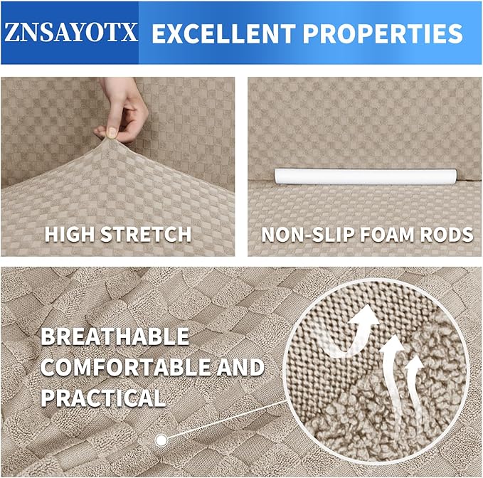 ZNSAYOTX 1 Piece Jacquard Couch Covers - Image 4