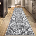 HEBE Hallway Runner Rug 2'8''x12', Washable Non Slip Kitchen Rug Runner | Soft - Image 7