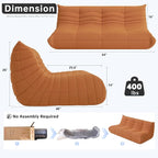 WHGBJA Bean Bag Chairs for Adults, BeanBag Reading Chair Memory Foam Couch - Image 2