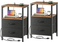 Huuger Nightstands Set of 2, End Tables by Huuger