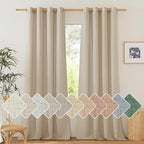 NICETOWN Thick Flax Linen Curtains by NICETOWN