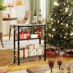 Narrow Side Table for Small Space, 3-Tier End Table - Image 2