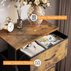 ODK Dresser for Bedroom with 4 Storage Drawers, Small Dresser Chest of Fabric - Image 4