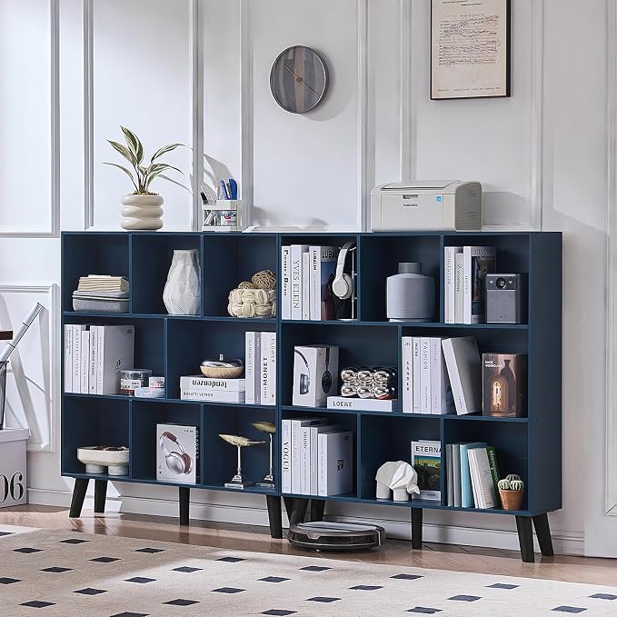 LEYAOYAO 8 Cube Bookshelf, 3 Tier Bookcase - Image 5
