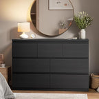 Jocoevol Modern Black 7 Drawer Dresser - Image 8