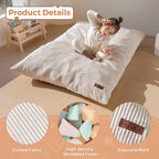 MAXYOYO 3 in 1 Kids Bean Bag Chair Couch, Convertible Chair Folds from Bean Bag - Image 7