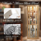 Corner Curio Cabinet, Light Bulb Inclued, Wine Bar China Cabinet - Image 3