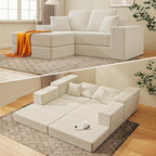 Cloud Modular Sectional Sofa, Comfy Boneless Couch by LivingGiving