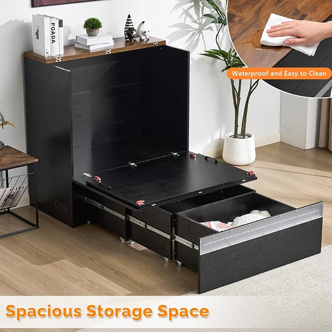 VINGLI Twin Size Murphy Bed - Image 5