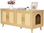 Homhedy Boho Cat Litter Box Enclosure by Homhedy