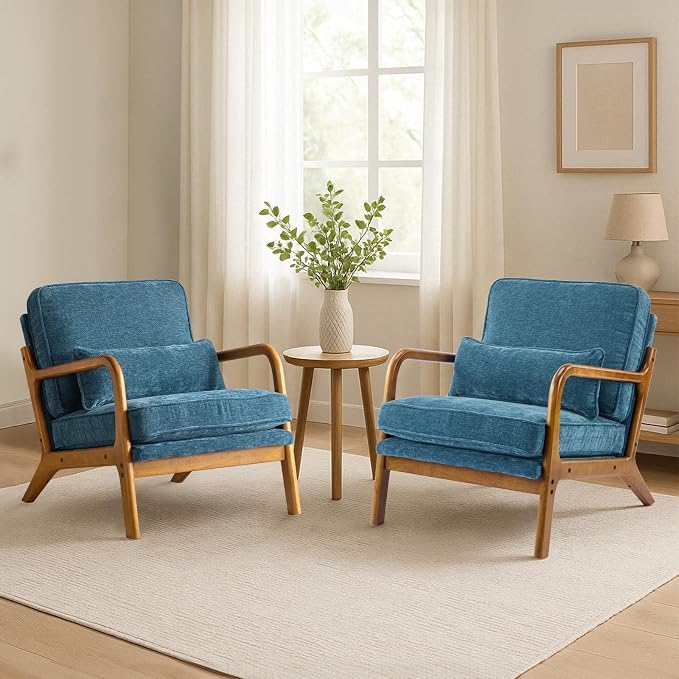 Karl home Mid Century Modern Accent Chair - Image 7