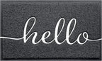 Black Door Mat Welcome Mats Outdoor Indoor Doormat by CozyBounty