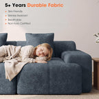 83.5" Boneless Loveseat Couch, Cloud Comfy Couches - Image 6