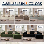 95" Cloud Sectional Couch with L-Shape Chaise, Modern Cloud Couch with Deep Seat - Image 7
