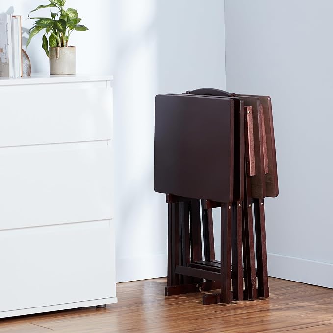 Amazon Basics Portable Foldable TV Tray Table - Image 7