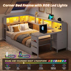 DICTAC Twin Corner Bed Frame - Image 4