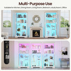 71” Glass Display Cabinet with RGB Light - Image 6