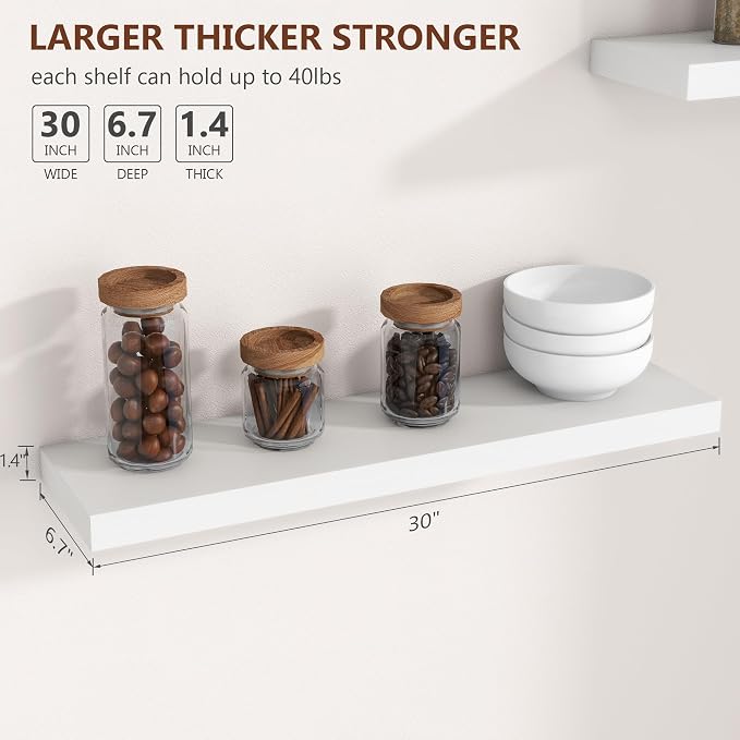 fuqing 30 Inch Floating Shelves - Image 3