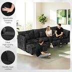 LEVELEVE 112.5" L-Shape Modular Sofa - Image 6