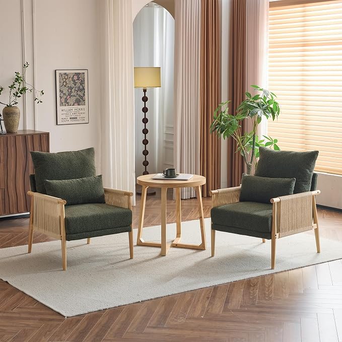 Karl home Cozy Chenille Accent Chair - Image 7