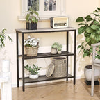 HOOBRO 29.5" Narrow Console Table, 3-Tier Entryway Table, Thin Sofa Table - Image 6