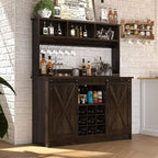 4ever2buy Farmhouse Coffee Bar Cabinet - Image 8