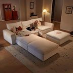 Cloud Couch Sectional 81.1'' Oversized Modular Deep Seat Sofa L Shaped Comfy - Image 8